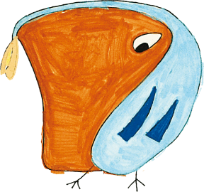 画像：利用者の作品：鳥の絵3