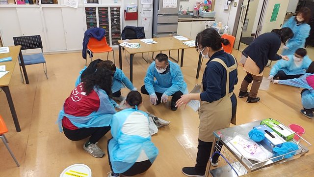 画像:感染症対策研修を実施致しました。